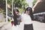 Two Asia Thai Teen Best Friends Girls Smile And Funny