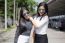 Two Asia Thai Teen Best Friends Girls Smile And Funny