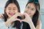 Two Asia Thai Teen Best Friends Girls Smile And Funny