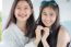 Two Asia Thai Teen Best Friends Girls Smile And Funny