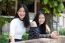 Two Asia Thai Teen Best Friends Girls Smile And Funny