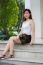 Portrait Of Thai Adult Sexy Women Office Beautiful Girl Relax And Smile