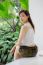 Portrait Of Thai Adult Sexy Women Office Beautiful Girl Relax And Smile