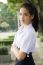 Portrait Of Thai High School Student Uniform Teen Beautiful Girl Happy And Relax,