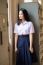 Portrait Of Thai High School Student Uniform Teen Beautiful Girl Happy And Relax,