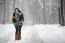 Beautiful Young Woman In A Sweater On A Winter Walk In A Park