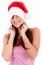 Woman With Santa Hat