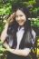 Portrait Of Thai High School Student Uniform Teen Beautiful Girl Happy And Relax,