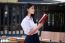 Asia Thai High School Student Uniform Beautiful Girl Read A Book