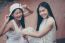 Two Asia Thai High School Student Best Friends Beautiful Girl Smile And Funny