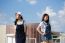 Two Asia Thai High School Student Best Friends Beautiful Girl Smile And Funny