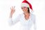 Woman With Santa Hat