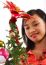 Asian Girl Enjoying Christmas