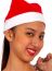 Girl Wearing Christmas Hat