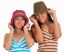 Two Teenage Girls In Hats