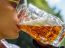 Man Drinking Beer From Mug Closeup