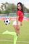 Woman And Soccer