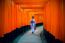 Asian Women In Traditional Japanese Kimonos At Fushimi Inari Shrine In Kyoto, Japan