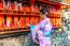 Asian Women Wearing Japanese Traditional Kimono Visiting The Beautiful In Fushimi Inari Shrine In Kyoto, Japan