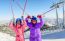 Two Little Girls Enjoying Skiing On Kopaonik, Serbia