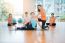 Asian Woman Doing Yoga Indoors