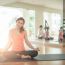 Asian Woman Doing Yoga Indoors