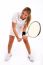 Young Tennis Player Holding Racket