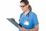 Female Doctor Holding A Clipboard