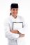 Smiling Male chef with clipboard