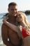 Romantic Couple Standing At Beach