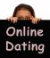 Girl Showing Online Dating Board