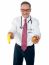 Senior Doctor Holding Fruits