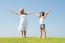 Mother and Daughter in outdoor