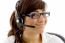 Smiling call center lady