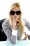 Businesswoman Wearing Sunglasses