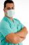 Male Doctor Posing With Face Mask