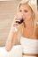 Woman Sipping Wine