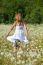 smiling young Woman In Meadow