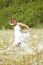 young Woman In Meadow