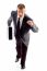 Businessman running with Briefcase