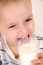 Cute Child Drinking Milk