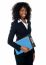 Black Woman Holding Clipboard