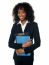 Black Woman Holding Clipboard