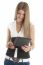 Smiling Lady Holding Tablet Pc