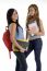 Students Holding Bag And Books