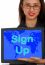 Sign Up Computer Message