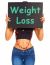 Girl Showing Weight Loss Sign