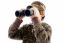 Teenage Boy Holding Binoculars