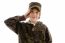 Teenage Boy Saluting