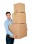 Male Holding Cardboard Box